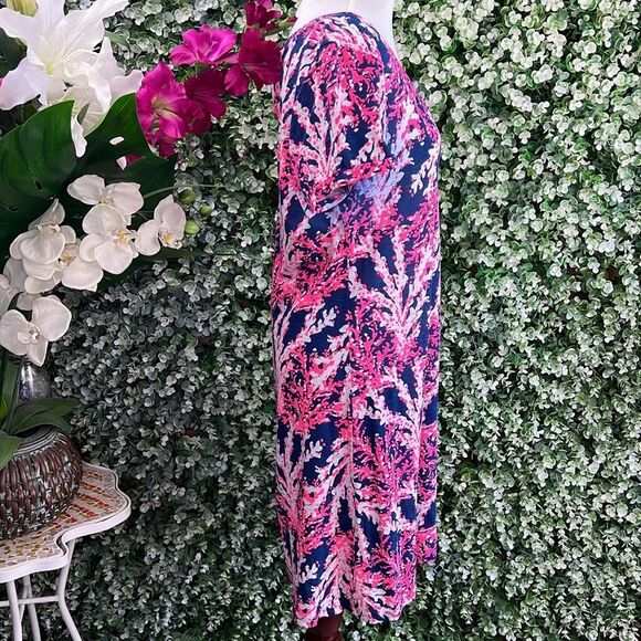 Lilly Pulitzer Nauti Navy Beyond The Sea Jessica Short Sleeve Dress - Picture 5 of 12